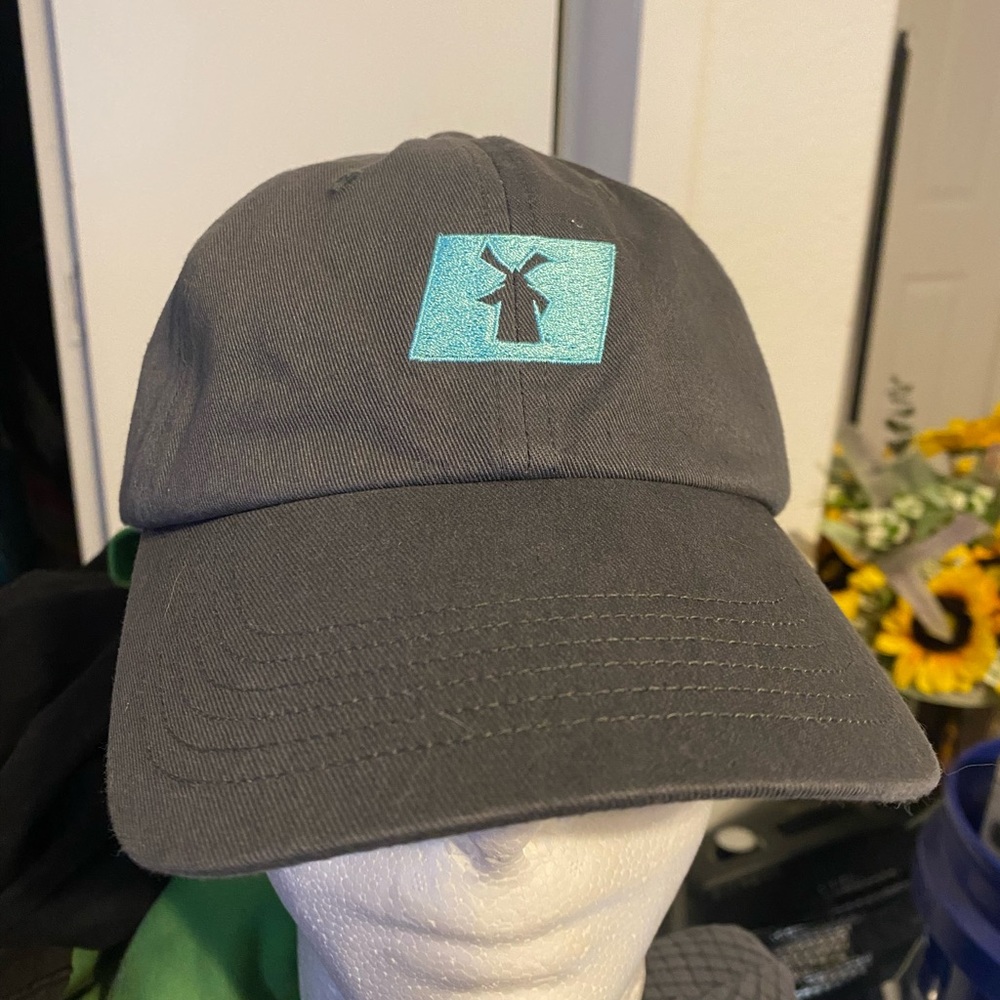Dutch bros coffee hat “cheers to the wiseman” gray blue one size